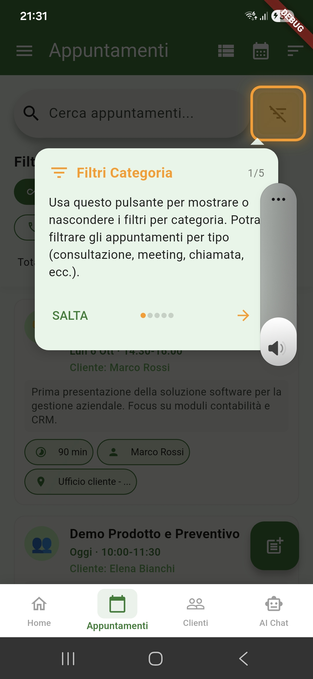 Dettaglio Appuntamento